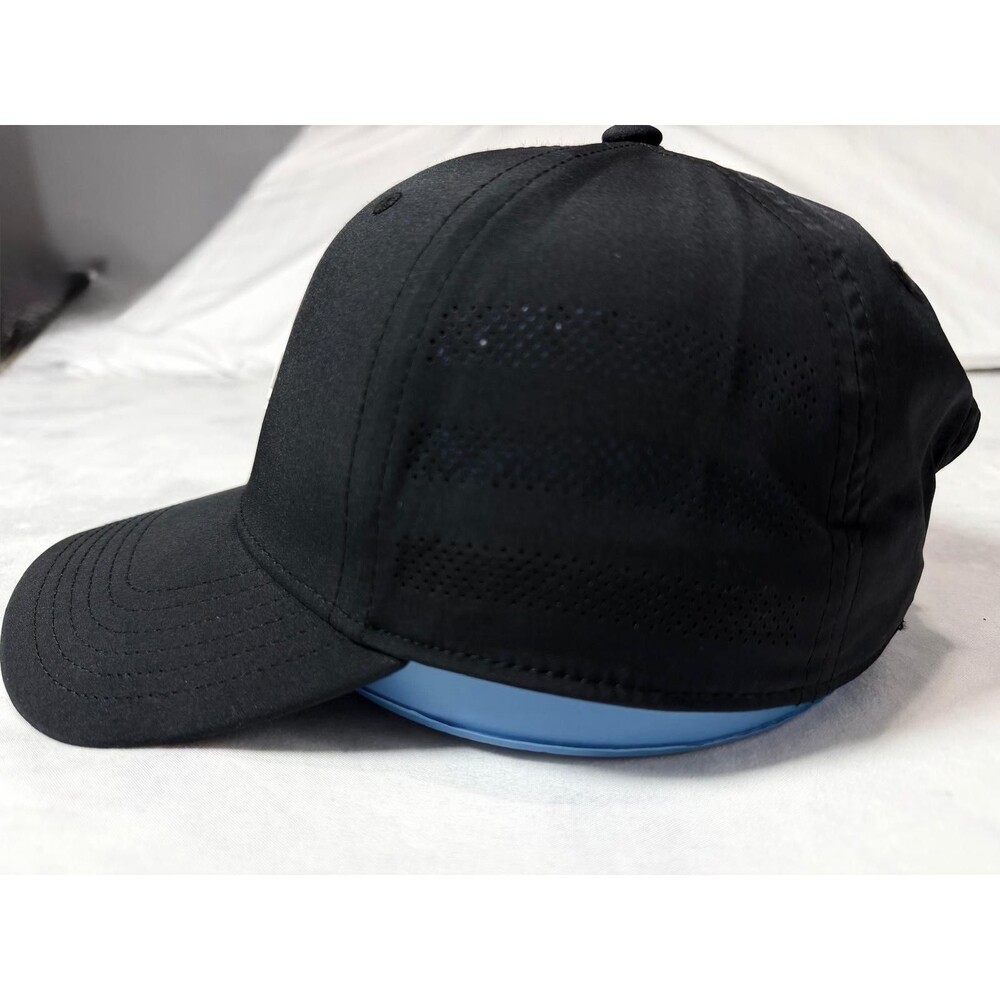 Adidas Originals Trefoil Hat Black Perforated Performance Relaxed Strapback NWT - Picture 4 of 8